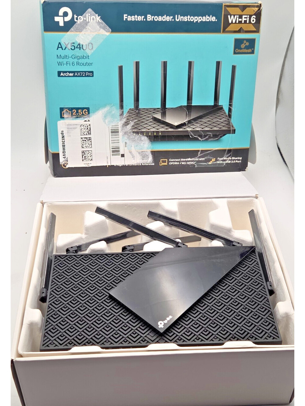 TP-Link Archer AX72 Pro AX5400 WiFi 6 Router 2.5G Multi-Gigabit Boxed